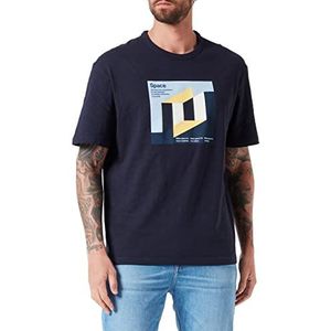 s.Oliver T-shirt met korte mouwen voor heren, Blauw-(142)