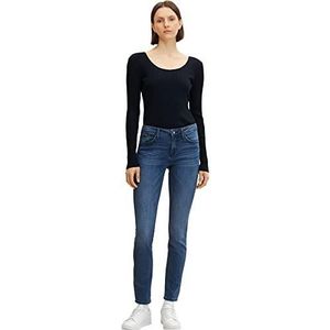 TOM TAILOR Skinny Alexa damesjeans, 10282 - Dark Stone Wash Denim, 28W/30L, 10282 - Dark Stone Wash Denim