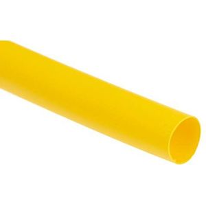 RS PRO Krimpkous van polyolefine met gele kleefcoating, Ø 9,5 mm, krimpverhouding 3:1, lengte 1,2 m