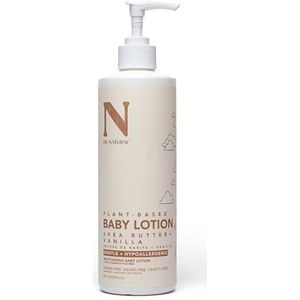 Dr. Natural Moisturizing Baby Lotion, shea babylotion, gevoelige huid voor pasgeborenen en kinderen, shea en vanille, 473 ml