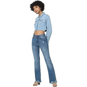 ONLY ONLWonder Cropped Jeansjack voor dames, licht jeansblauw