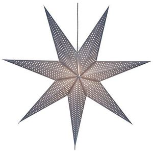 Star 234-47 envelop papieren sterren, metaal, E14, grijs