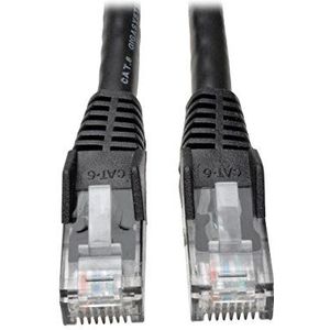 Eaton TrippLite by Cat6 Gigabit UTP Snagless Molded Netwerkkabel, M/M, zwart, 3 meter (N201-010-BK)