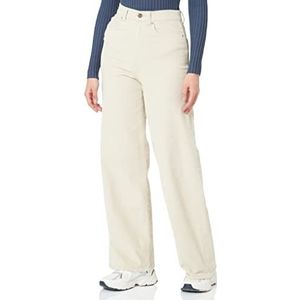 ONLY Corduroy High Waist Wide Leg Broek ONLHOPE Ecru