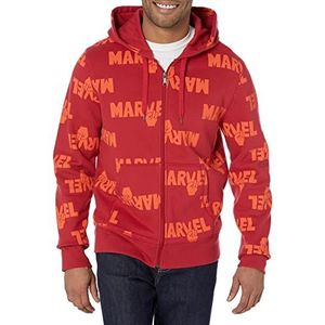Amazon Essentials Disney | Marvel | Star Wars fleece hoodie voor heren (verkrijgbaar in grote maten), Marvel Multi Peace, maat G