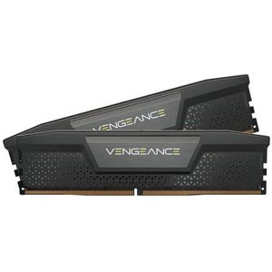 CORSAIR VENGEANCE 64 GB (2 x 32 GB) 6800 MHz CL32 Intel XMP iCUE RAM-geheugen, compatibel met computer, zwart (CMK64GX5M2X6800C32)