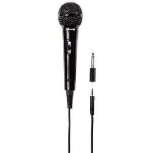 Thomson Dynamische microfoon M135 (niermotief, 3,52 mm jackstekker, 3 m kabellengte, karaoke) zwart