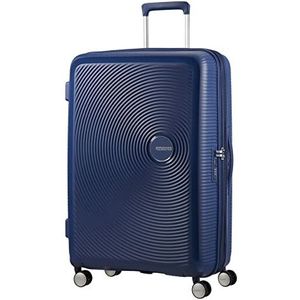 American Tourister Soundbox - Spinner uittrekbare koffer, Blauw (middernacht marine), L (77 cm - 110 L)