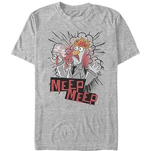 Disney Muppets-Beaker Meep Organic T-shirt, korte mouwen, uniseks, Melange Grey, XXL, Melange Grey