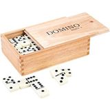 Engelhart Domino Dubbel 9 - 55 Stenen - Houten Kist - Geschikt voor 6-99 jaar - 2-6 spelers