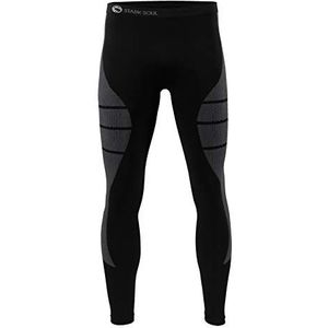 Seamless functioneel ondergoed voor heren, skiondergoed, outdoor, skiën, naar keuze als broek of longsleeve, zwart-grijs / broek