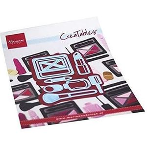 Marianne Design Creatables stans- en stempelsjablonen, make-up, voor creatieve vrijetijdsprojecten met papier, lichtblauw, Eén maat, 8 stuks