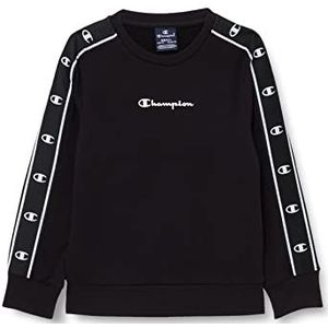 Champion Legacy American Tape-Powerblend Crewneck Sweatshirt voor kinderen en jongeren, zwart, 9-10 jaar, zwart.
