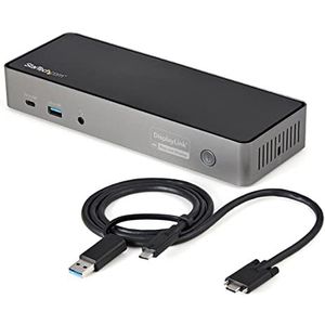 StarTech.com Dock USB-C & USB-A - universeel dockingstation met drievoudig display DisplayPort & HDMI 4K 60Hz - 85W Power Delivery, 6x USB hub, GbE, Audio - USB 3.1 Gen 2 10Gbps (DK31C3HDPDUE)