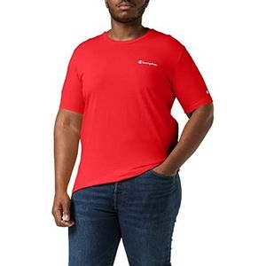 Champion American Classics T-shirt voor heren met klein logo, Rood