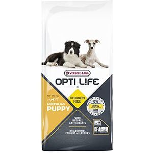 VERSELE-LAGA - Opti Life Puppy Maxi - Compleet, evenwichtig en hypoallergeen voer - Droogvoer voor puppy's - Middelgrote rassen - 12,5kg