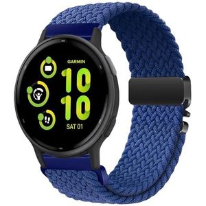 SumRioo Bracelet de montre 20 mm pour Garmin Vivoactive 5/3/3 Music/Venu 2 Plus/Venu Sq/Sq 2 - En nylon tressé - Pour Garmin Forerunner 55/165/165 Music/245/245 Music/645/645 Music