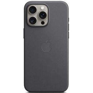 Apple Fijn geweven hoesje met MagSafe voor iPhone 15 Pro Max - Zwart​​​​​​