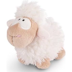 nici Pluche knuffeldier van 13 cm, wit, zacht en duurzaam, schattig pluche om te knuffelen, om te spelen, voor kinderen en volwassenen, een geweldig cadeau-idee