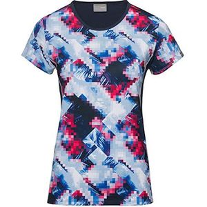 HEAD Mia T-shirt voor dames, koningsblauw/donkerblauw