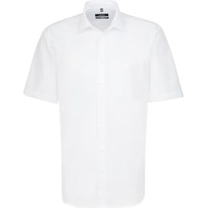 Seidensticker Comfort bügelfrei business overhemd, wit (01), 45 heren, Wit.