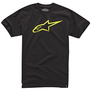 Alpinestars Ageless Klassiek T-shirt met korte mouwen voor heren, zwart (zwart/geel)