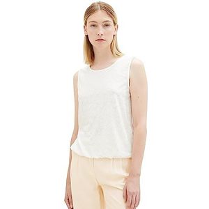 TOM TAILOR 1036793 Tanktop voor dames, 10315 - Whisper White