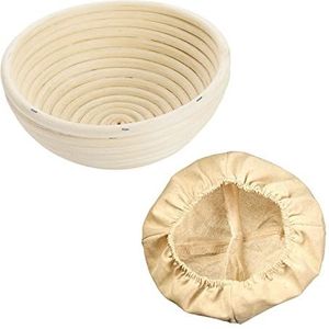 Westmark 3207227B rijsmandje rond + bekleding peddibuis/katoen, lichtbeige/beige