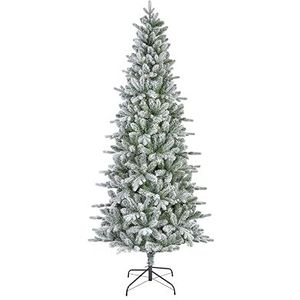 Lumineo Kerstboom, groen/wit, dia103.00-H210,00 cm