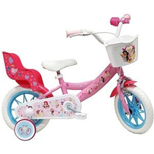 Vélo ATLAS Kinderfiets Princess Disney 12 inch met 1 rem, voor meisjes, roze