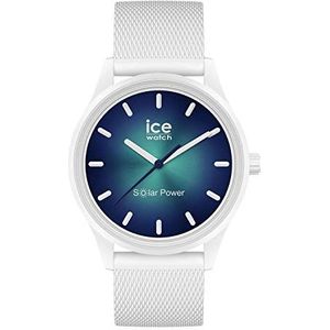Ice-Watch - ICE Solar Power Abyss - wit horloge met siliconen band, Wit., Medium (40 mm), gemiddeld (40 mm)