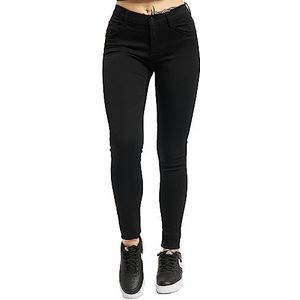 ONLY ONLRoyal skinny jeans met hoge taille voor dames, zwart, XS, Zwarte jeans