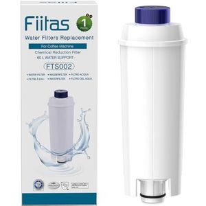 Fiitas DLSC002 Waterfilter ontkalker voor koffiezetapparaat Delonghi Magnifica s Dinamica, ECAM-serie, ESAM, ETAM, waterontharding, kalk verminderen (1 stuk)
