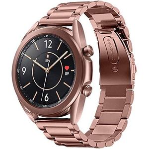 SUNDAREE Compatibel met Galaxy Watch 3 armband 41MM,20MM metalen armband armband roestvrij staal horlogeband vervanging voor Samsung Galaxy Watch 3 41MM SM-R850 (41 brons)