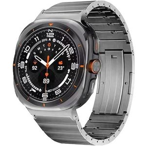 synsing Titanium armband zonder gereedschap, compatibel met Galaxy Watch 7 Ultra 47 mm, gapvrij design, titanium metalen armband accessoire voor Galaxy Watch 7 Ultra 47 mm