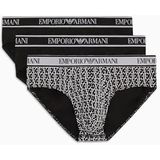 Emporio Armani Stretch Cotton Core Logo band, 3 stuks, 3 stuks Brief heren, Marinier/Pr Marinier/Marine