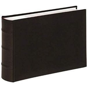 Walther Design Fotoalbum zwart 100 foto's 15 x 20 cm Memo Book kunstleer met verhoogde frets, Classic ME-373-B