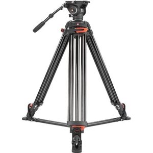 Caruba Videostar 188 Pro Trépied vidéo robuste, stable et polyvalent pour un positionnement précis de l'appareil photo – Fermeture rapide vis 1/4"" – Charge maximale : 15 kg