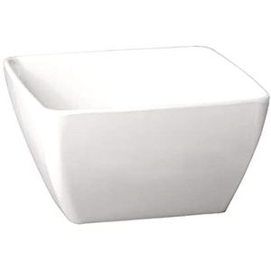 APS GF134 Melamine kom, vierkant, 12,5 cm, zuiver wit