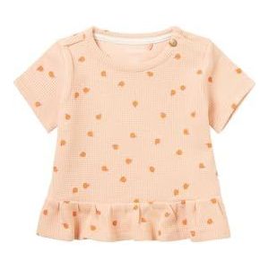 Noppies Girls Tee Nampa T-shirt met korte mouwen voor baby's, Almost Apricot N030, 68, Almost Apricot N030