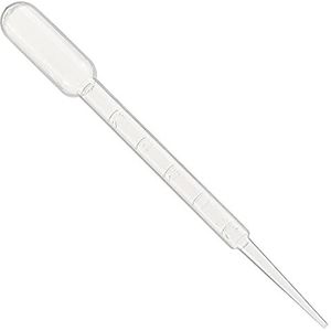Globe Scientific Pipe de transfert, 135010-500, capacité de 7,5 ml, grande ampoule, non gravée, gradué à 3 ml, longueur 148 mm, tirage des ampoules - 3,5 ml, 500/boîte