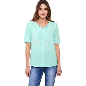Cecil B343753 Linnen blouse voor dames, Mint groen