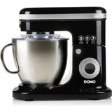 Domo Keukenmachine DO1023KR Zwart - Keukenmachine - Zilver - Zwart