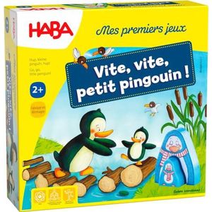 HABA Eerste, snel kleine pinguïn bedrijf voor kinderen, dobbelspel van 2 jaar, 307059, 307059, kleurrijk