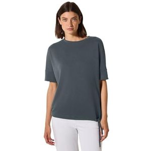 T-shirt uni et doux en modal, kaki ardoise, M