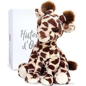 Histoire d'Ours - Pluche giraf - 30 cm - wit/bruin - pluche kind - Lisi de natuurlijke giraf - wilde aarde - HO3040