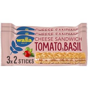 Wasa 8 verpakkingen sandwich voor kaas, tomaat en basilicum, 8 x 120 g