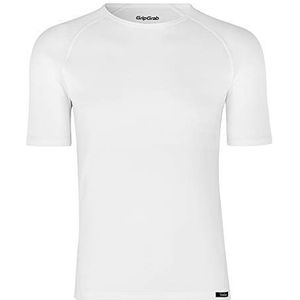GripGrab Ride Thermo-shirt met korte mouwen, geschikt voor wielrennen, lente, herfst, winter, Wit