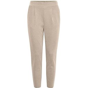 ICHI Ikate Pique Damesbroek, casual broek, Doeskin (151308)