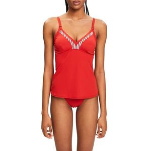 ESPRIT Bondi Beach Ssn N Pad.Tankini-top voor dames, Donker rood